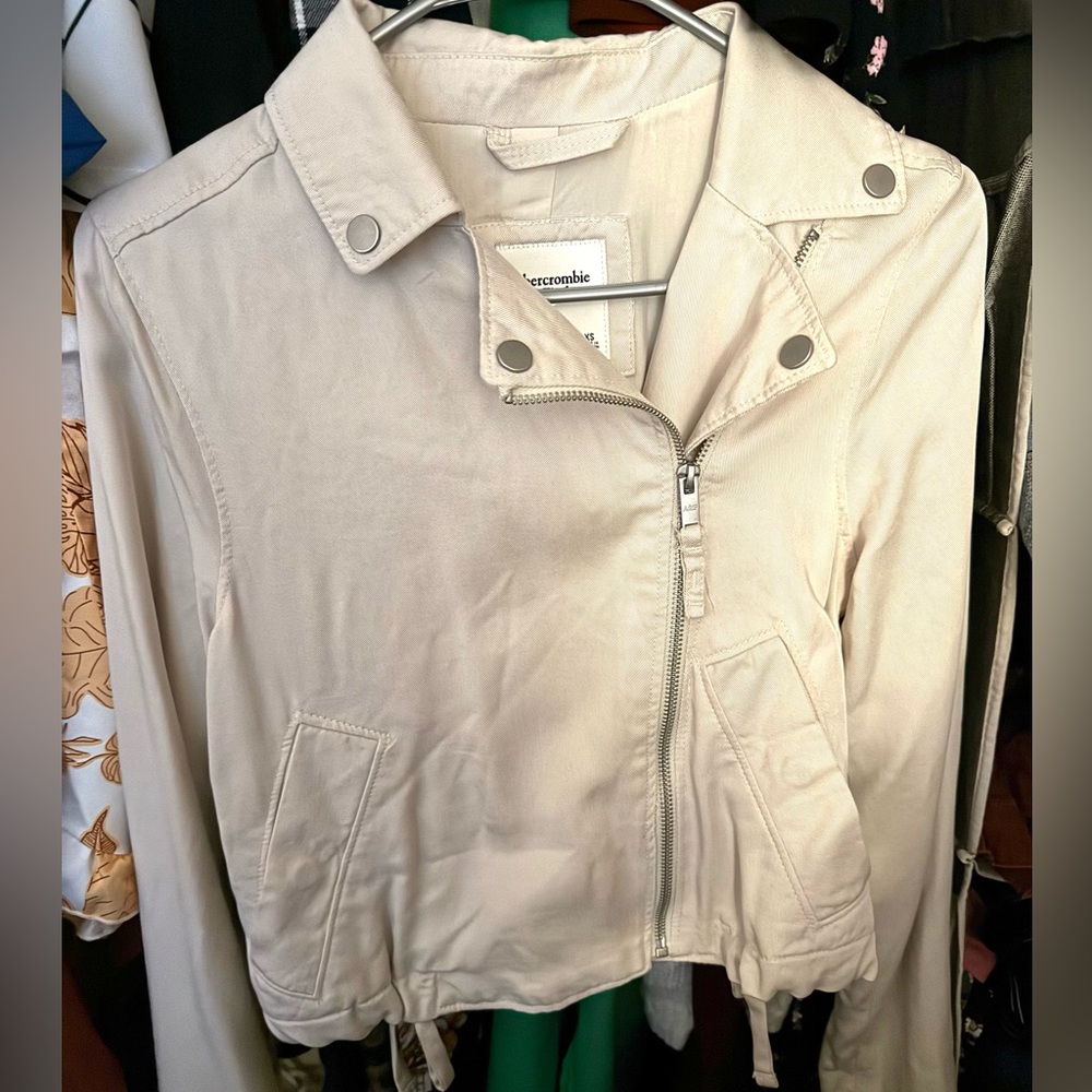 Abercrombie & Fitch Cream Jacket